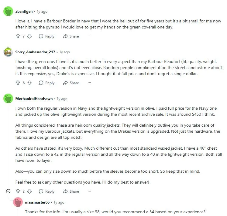 Drake's Waxed Coverall Jacket reviews